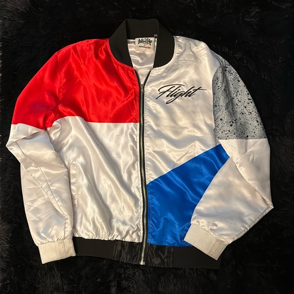 Laced Up Men Varsity Jacket - Picture 1 of 2